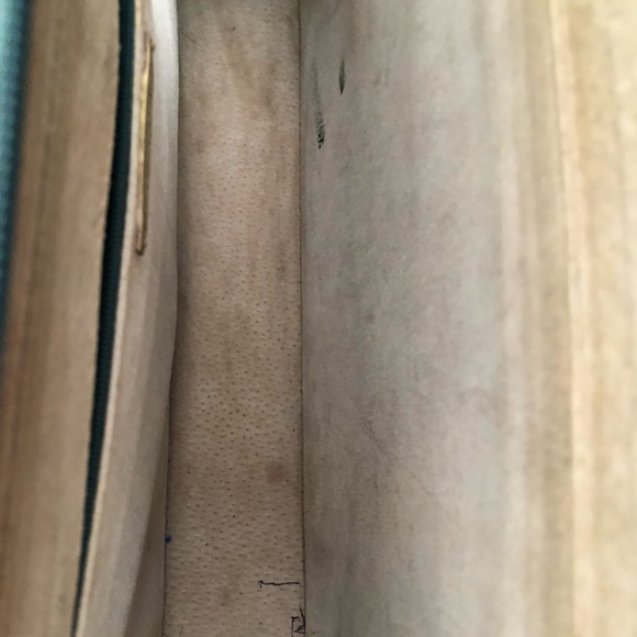 Vintage Green Leather Mark Cross Briefcase with Gold Hardware - Picture 5 of 11